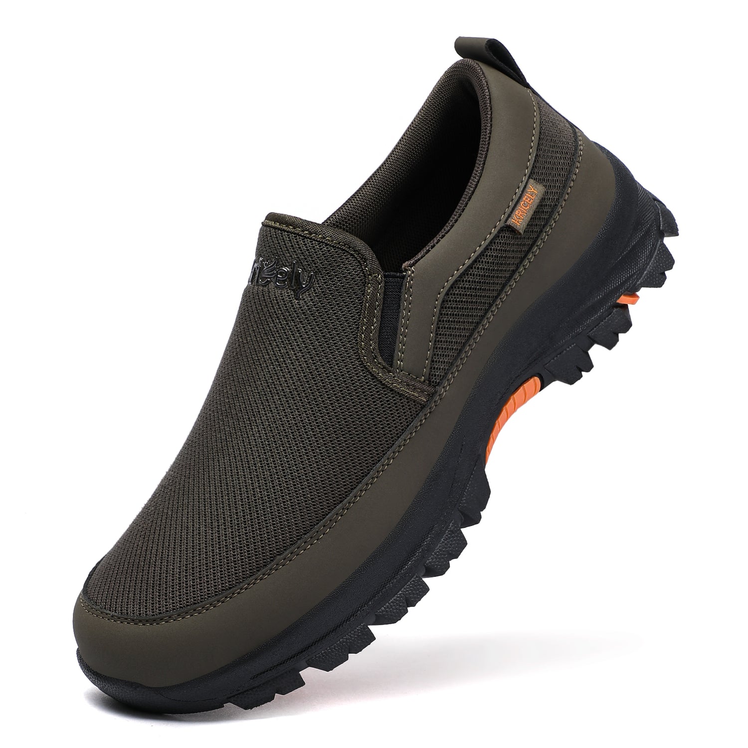 Kricely Mocasines sin Cordones para Hombre, Zapatillas para Caminar, Malla Casual para Exteriores