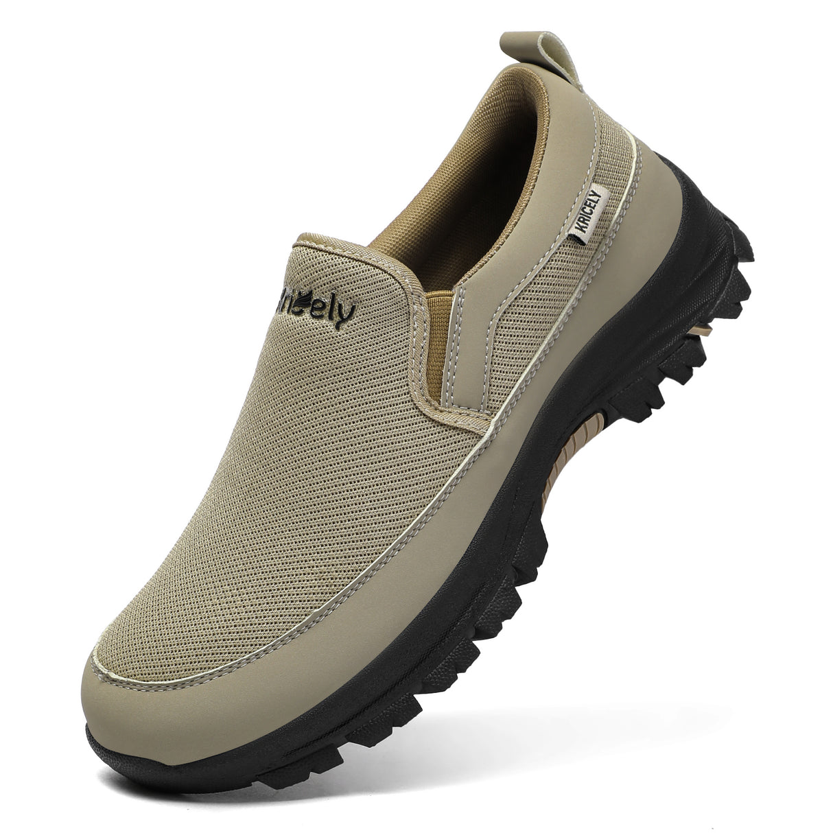Kricely Mocasines sin Cordones para Hombre, Zapatillas para Caminar, Malla Casual para Exteriores