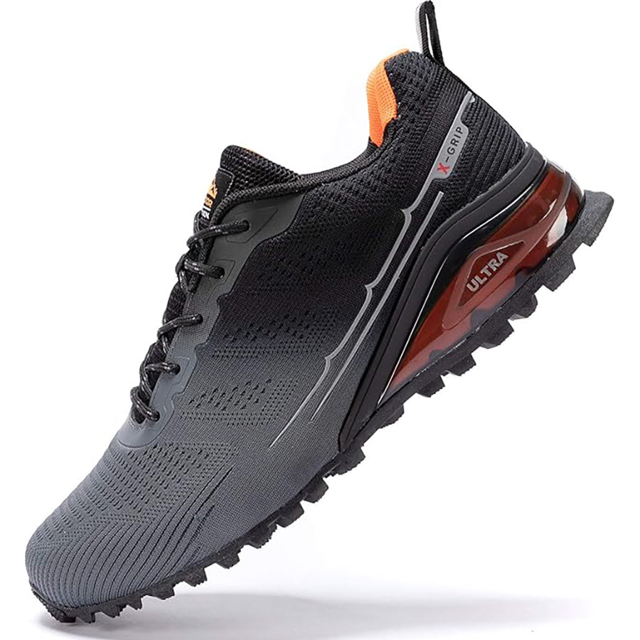 Kricely Men's Trail-Ready Hiking Shoes - Breathable Lightweight Sneakers with Shock Absorption for Gym Training, Mountain Running & Outdoor Adventures