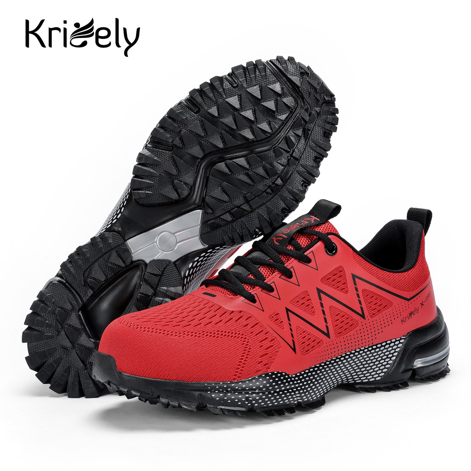 Kricely Men's Trail Running Shoes Tennis Shoe Non Slip