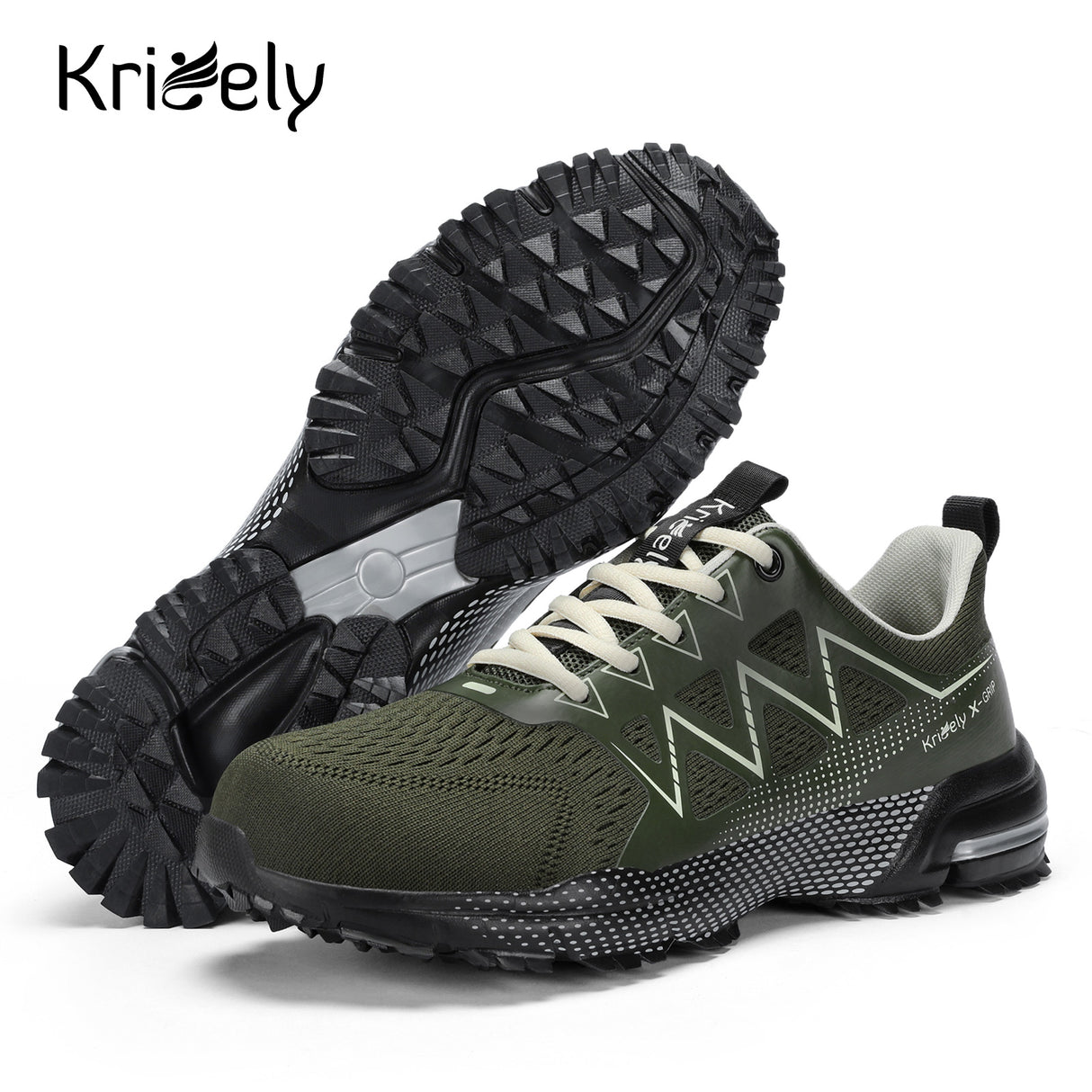 Kricely Men's Trail Running Shoes Tennis Shoe Non Slip