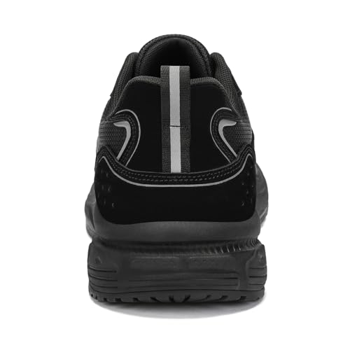 Kricely Men's Walking Shoes Breathable Tennis Running Shoes Lace Up Non Slip Sneakers Athletic Gym Sports Shoes for Men
