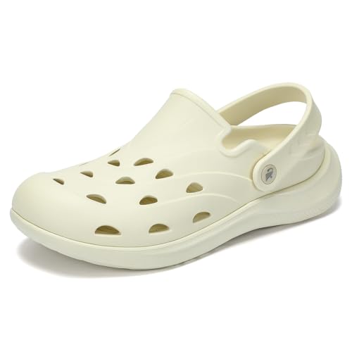 Kricely Clogs for Men with Arch Support Shower Hiking Sandals for Beach Water, Recovery Plantar Fasciitis Orthotic Slides