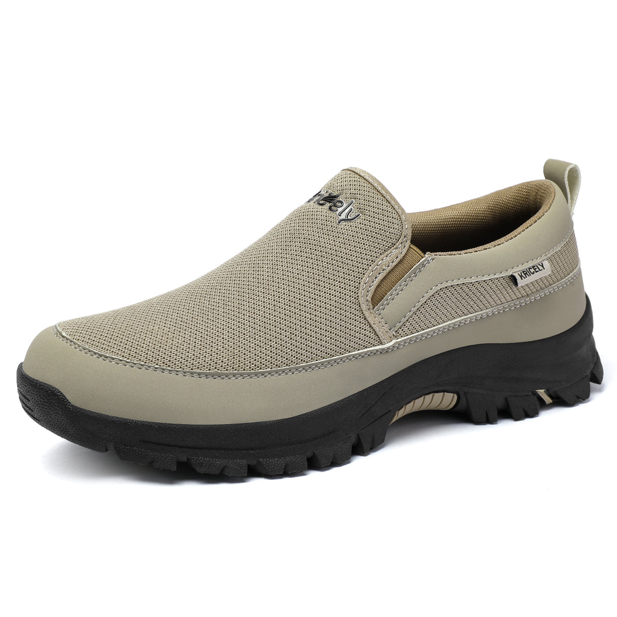Kricely Mocasines sin Cordones para Hombre, Zapatillas para Caminar, Malla Casual para Exteriores