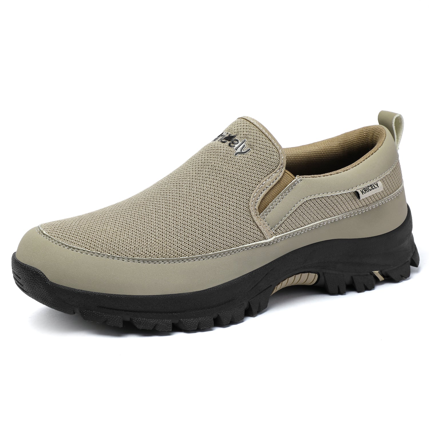 Kricely Mocasines sin Cordones para Hombre, Zapatillas para Caminar, Malla Casual para Exteriores