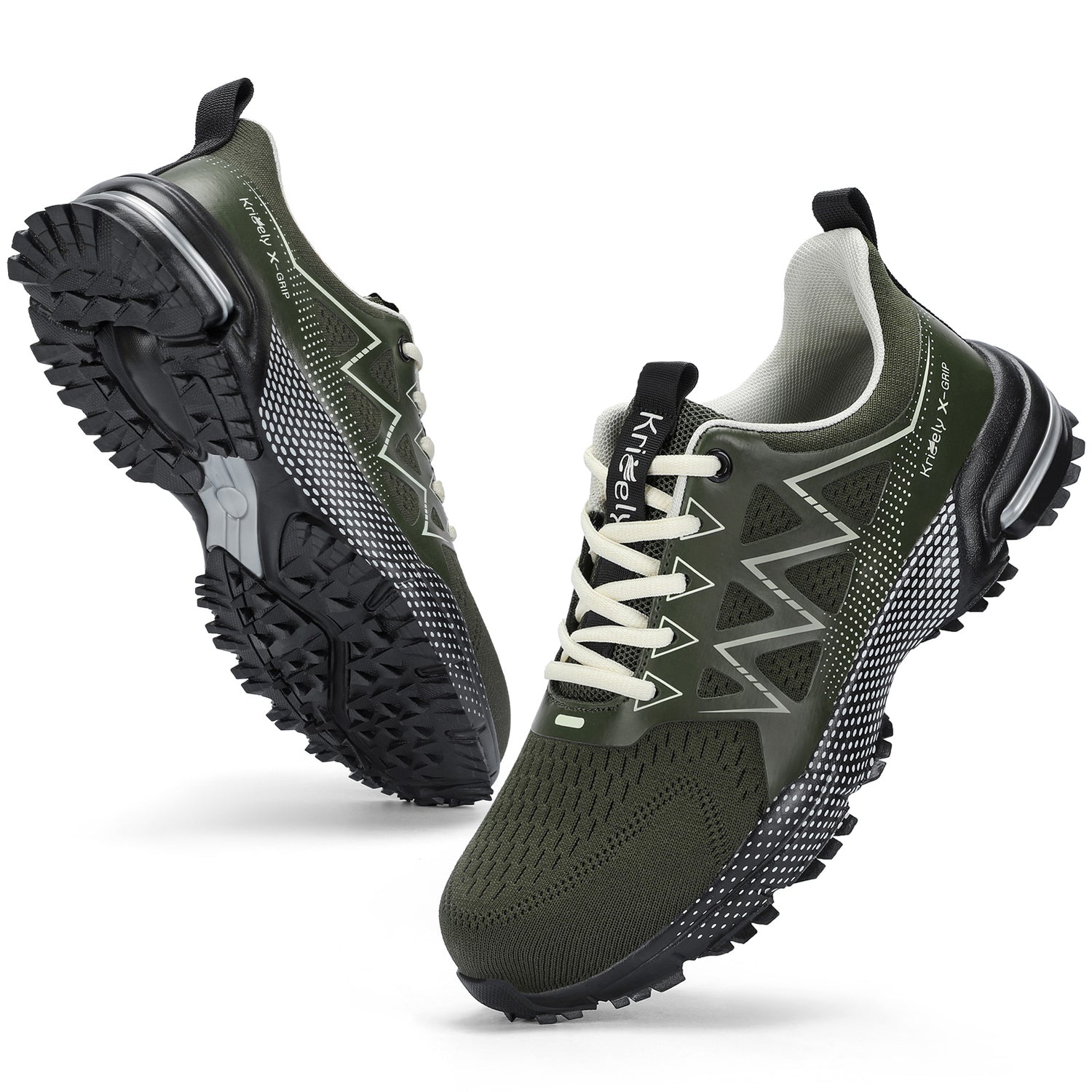 Kricely Men's Trail Running Shoes Tennis Shoe Non Slip