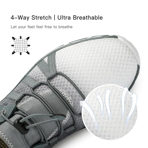 Kricely Water Shoes Men Quick Dry Aqua Shoes Swim Shoes for Men Non-Slip Beach Shoes Outdoor for Surfing