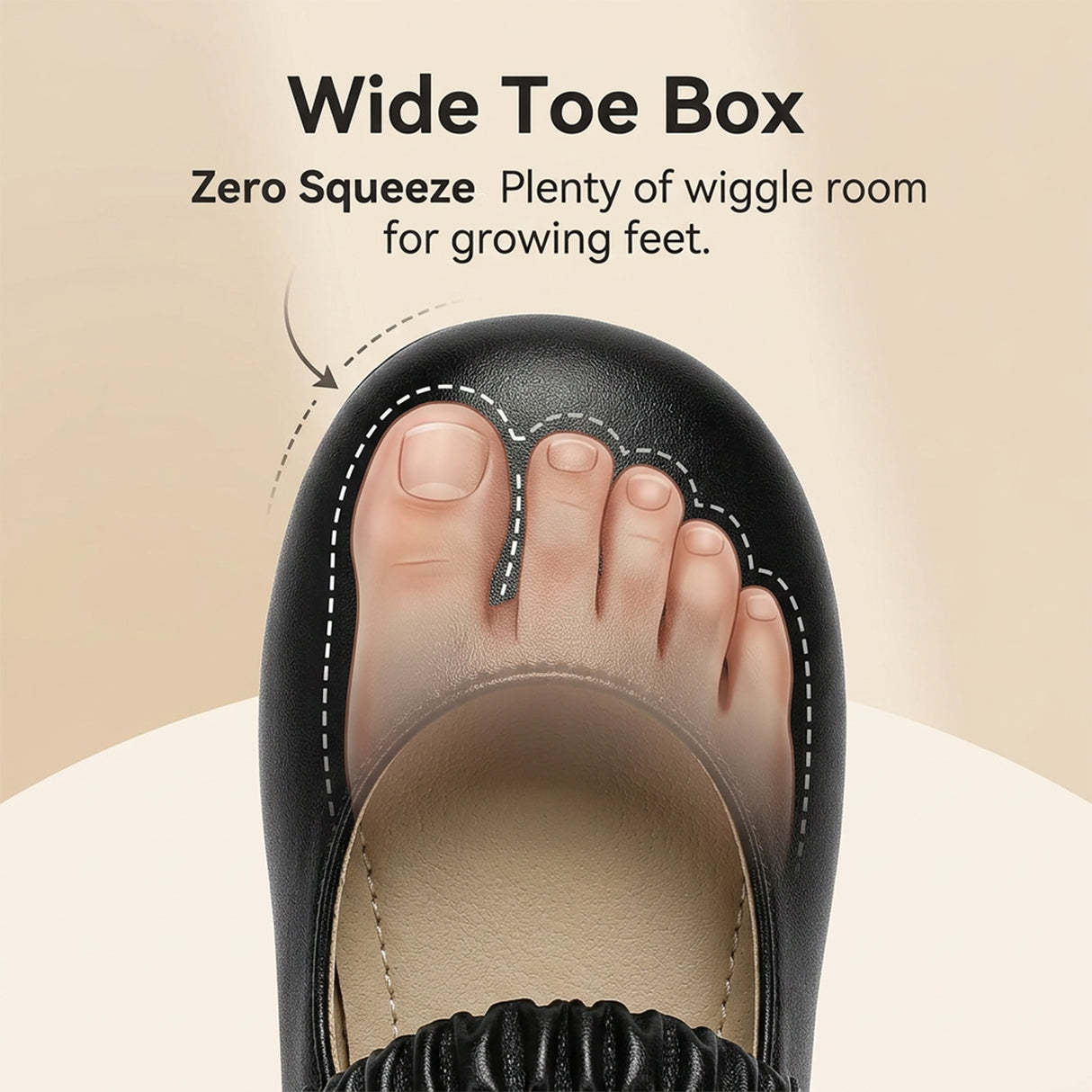 koppu Girls Mary Jane Shoes Soft Sole Comfortable Flat Dress Shoes for Little Kids Patent Leather School Wedding Party