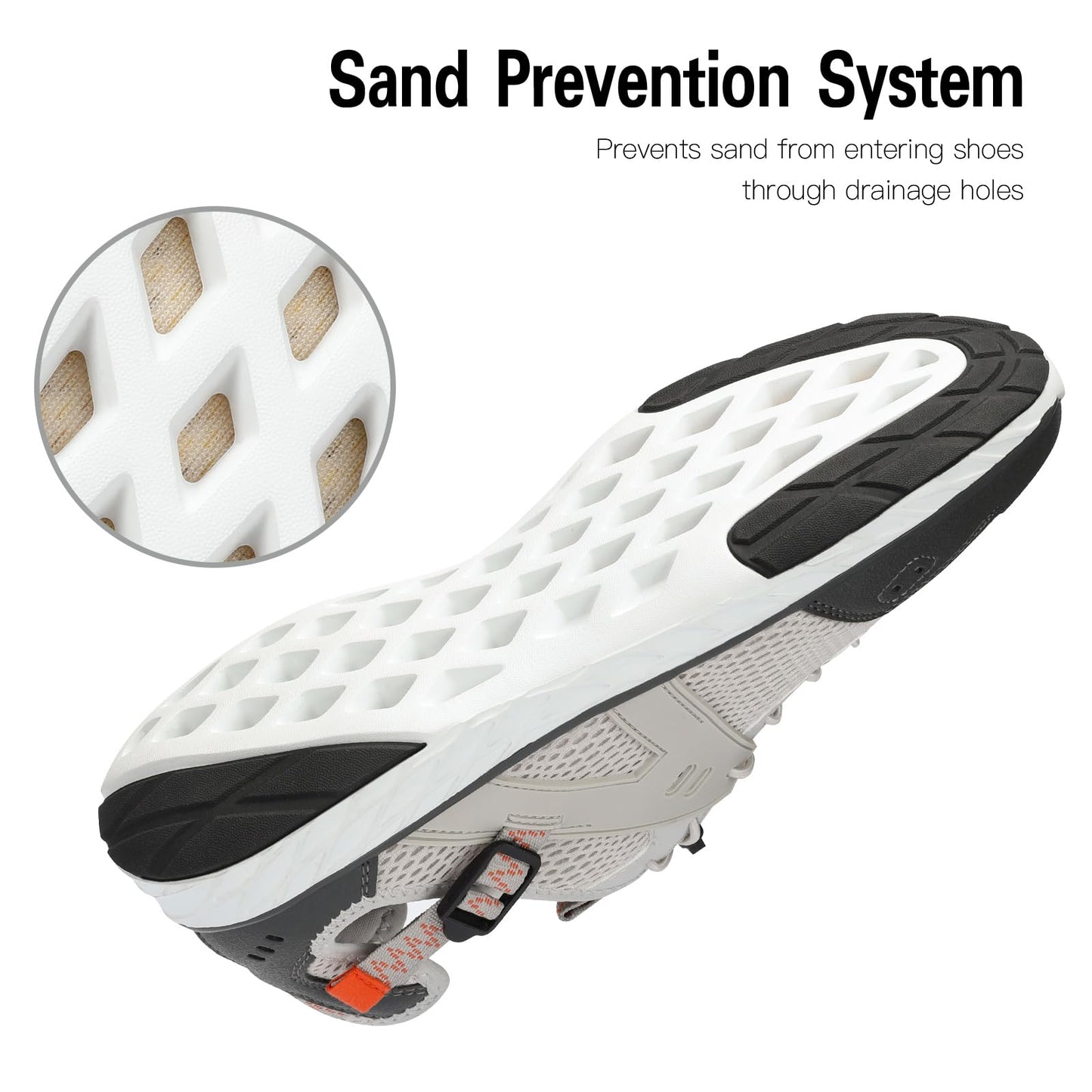Kricely Water Shoes Men Quick Dry Aqua Shoes Swim Shoes for Men Non-Slip Beach Shoes Outdoor for Surfing