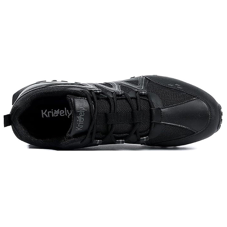 Kricely Men's Super Grip Trail Runner - Ultralight Mountain and Gym Shoes with Multi-terrain Non-slip Shoes Wide Fit