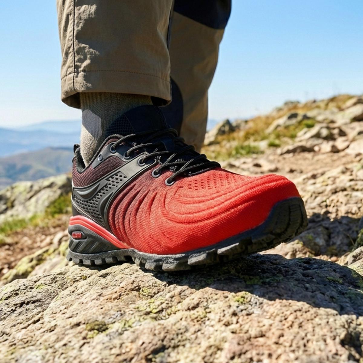 Kricely Mens Trail Running Shoes Breathable Lightweight - Standard Fit