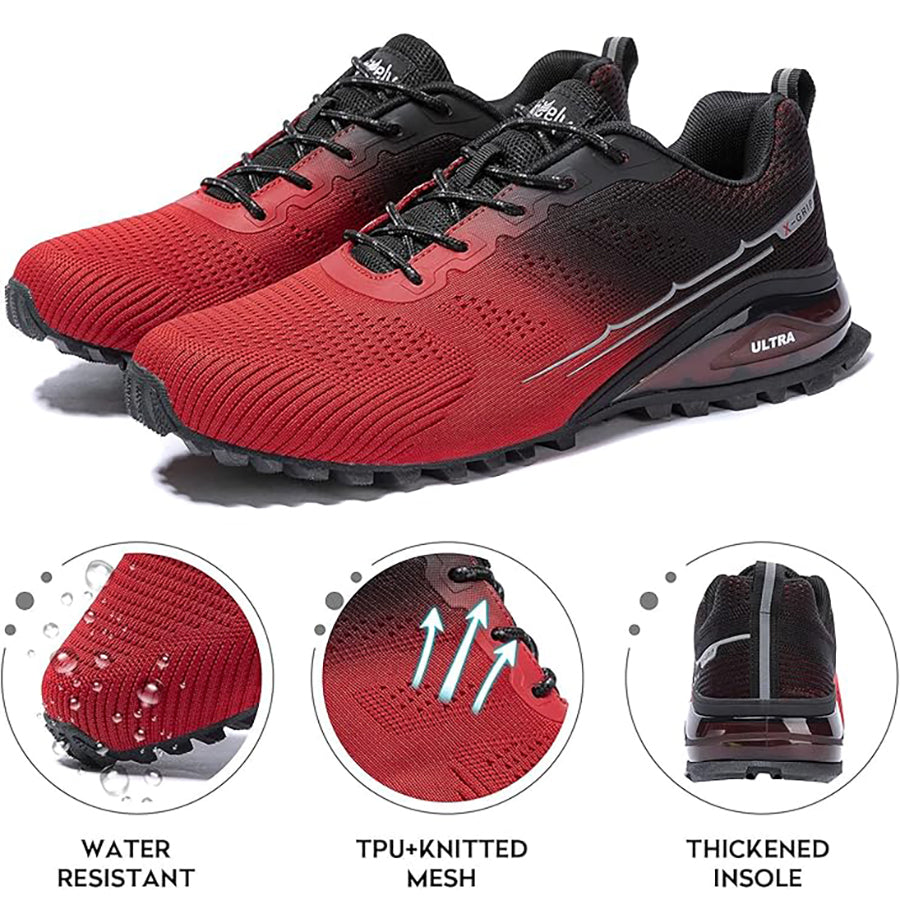 Kricely Wide Fit Men's All-terrain Hiking Sneakers Mountain Hiking, Gym Workouts and Wilderness Adventure Shoes