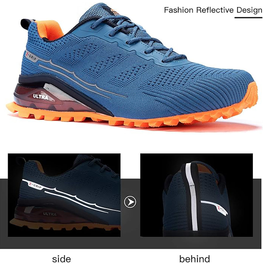 Kricely Wide Fit Men's All-terrain Hiking Sneakers Mountain Hiking, Gym Workouts and Wilderness Adventure Shoes