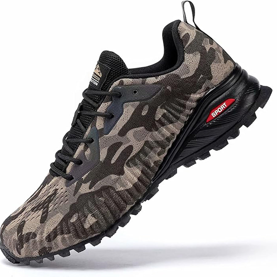 Kricely Men's Trail Running Shoes Breathable Lightweight Gym Shoes, Jogging and Outdoor Sports Hiking Sneakers  Wide Fit