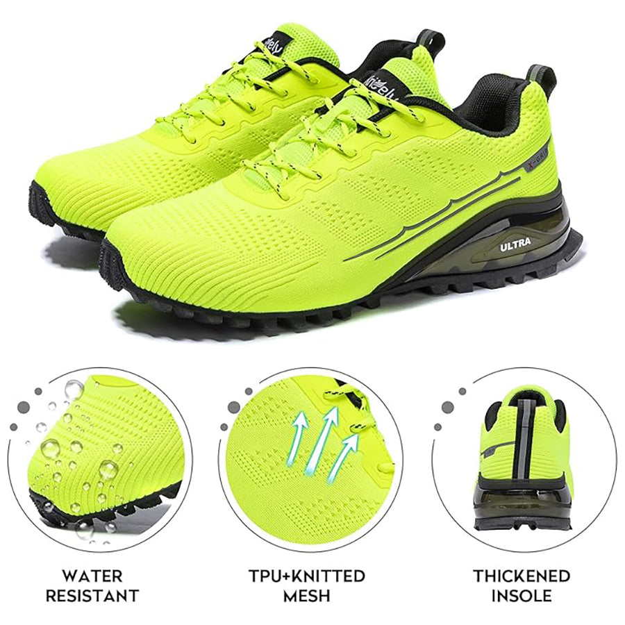 Kricely Wide Fit Men's All-terrain Hiking Sneakers Mountain Hiking, Gym Workouts and Wilderness Adventure Shoes