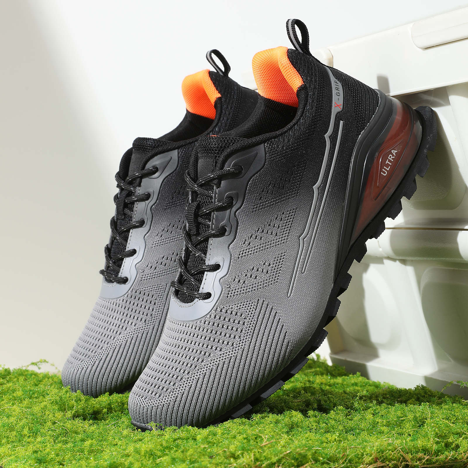 Kricely Men's Trail Running Shoes - Breathable Lightweight Hiking Sne