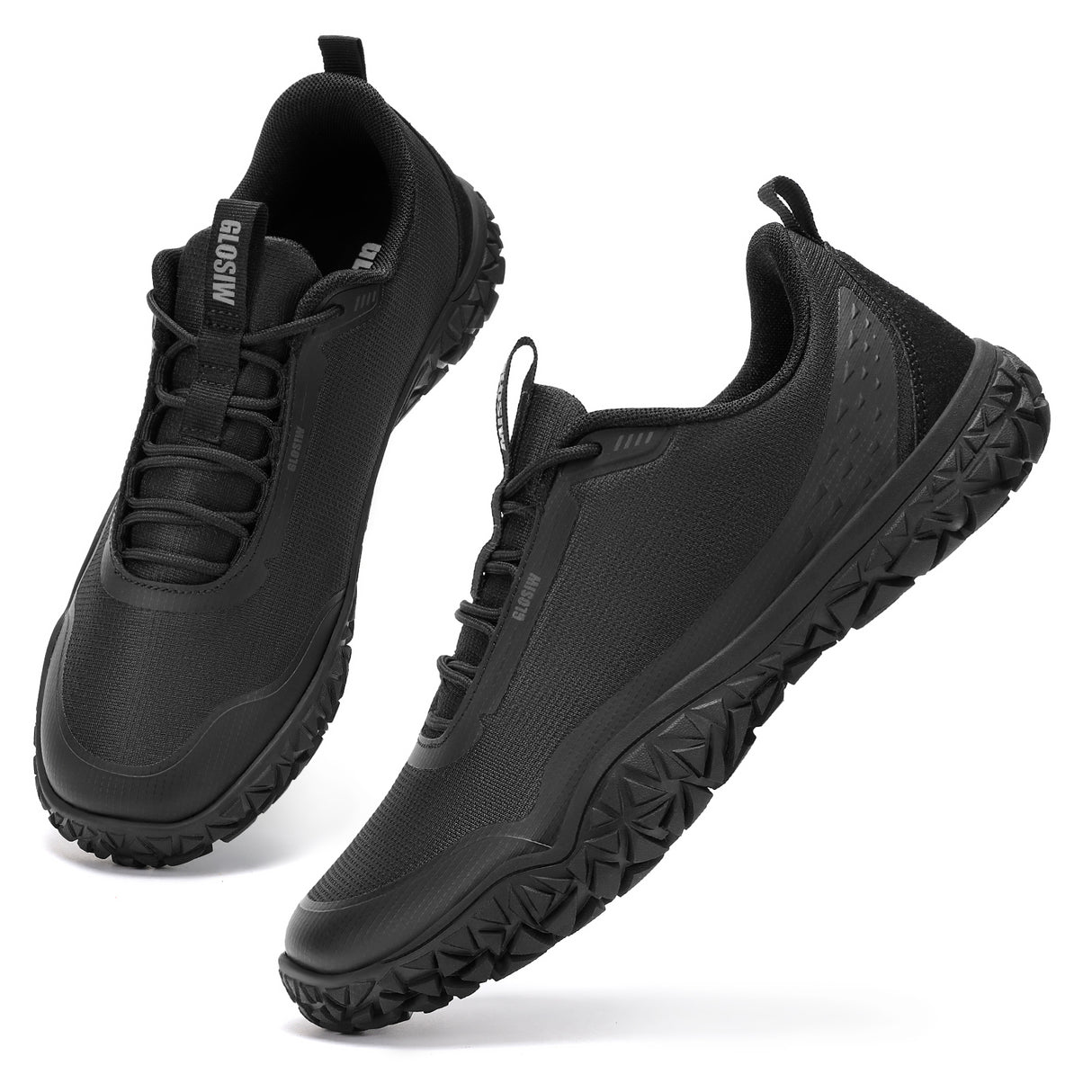 GLOSIW men Sneakers,Wide Toe Box Shoes men Zero Drop Barefoot Shoe Men Trail Running Shoe Non-Slip Lightweight Walking Hiking Shoes Cross-training