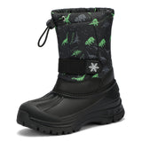 Boys Girls Snow Boots Kids' Waterproof Snow Boots for Winter Slip Resistant Cold Weather Shoes