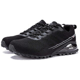 Kricely Men's Trail-Ready Hiking Shoes - Breathable Lightweight Sneakers with Shock Absorption for Gym Training, Mountain Running & Outdoor Adventures