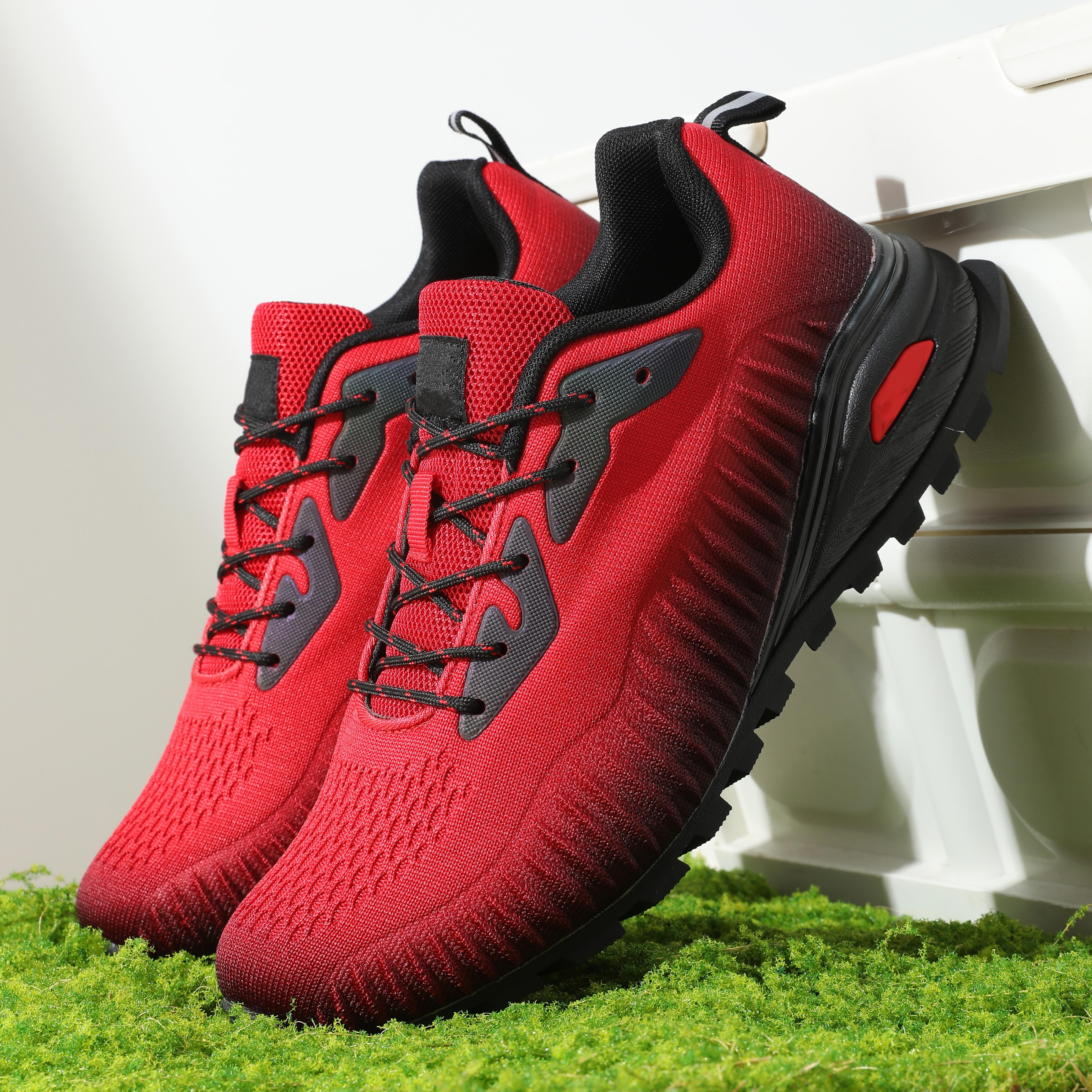 Kricely Men's Trail Running Shoes - Breathable Lightweight Hiking Sne