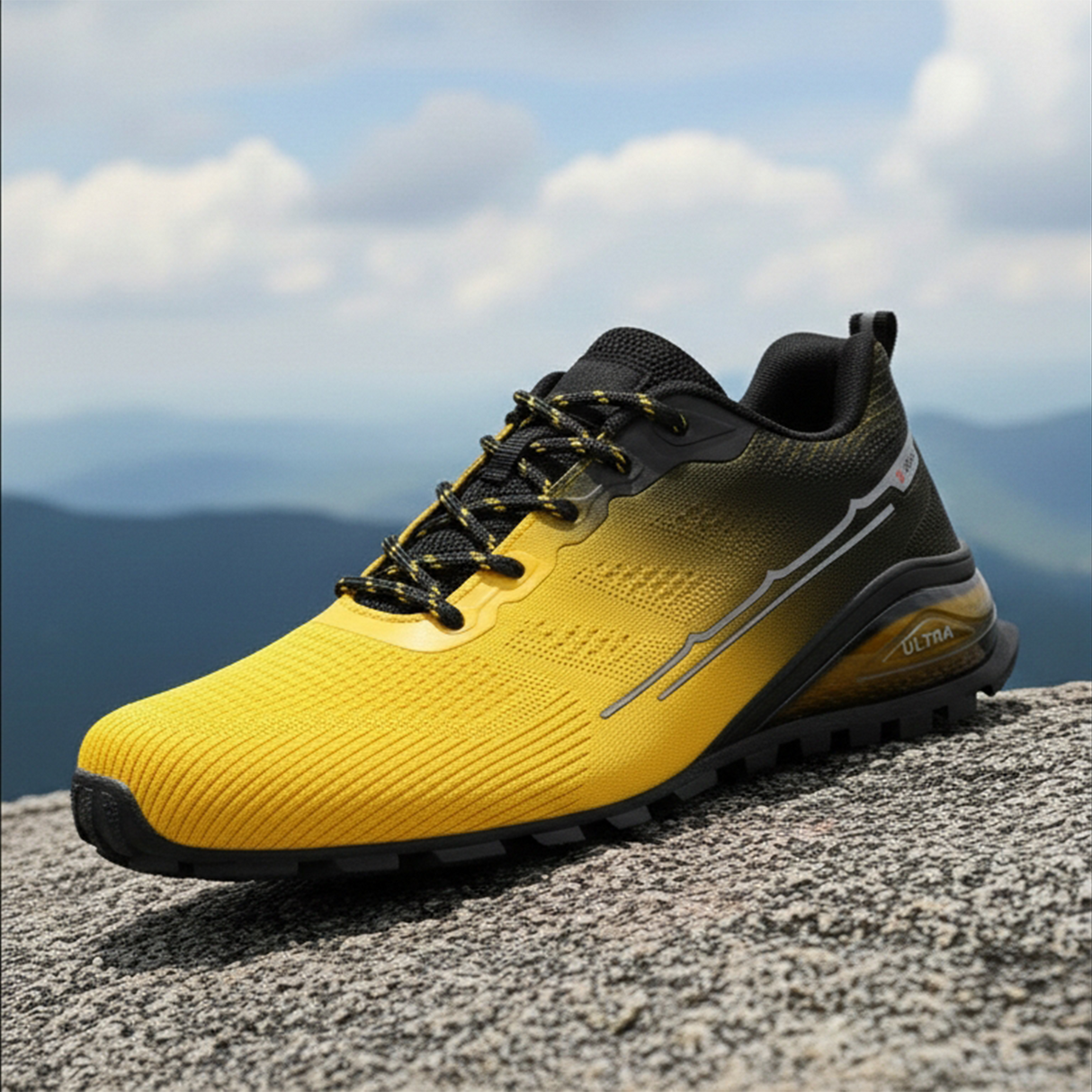 Men’s Non Slip Running Shoes Lightweight Breathable Walking Sneakers Cushion Gym Outdoor Trainers &  Daily Outdoor Work Shoes