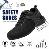 Men's Steel Toe Shoes Composite Safety Sneakers Puncture Proof Indestructible