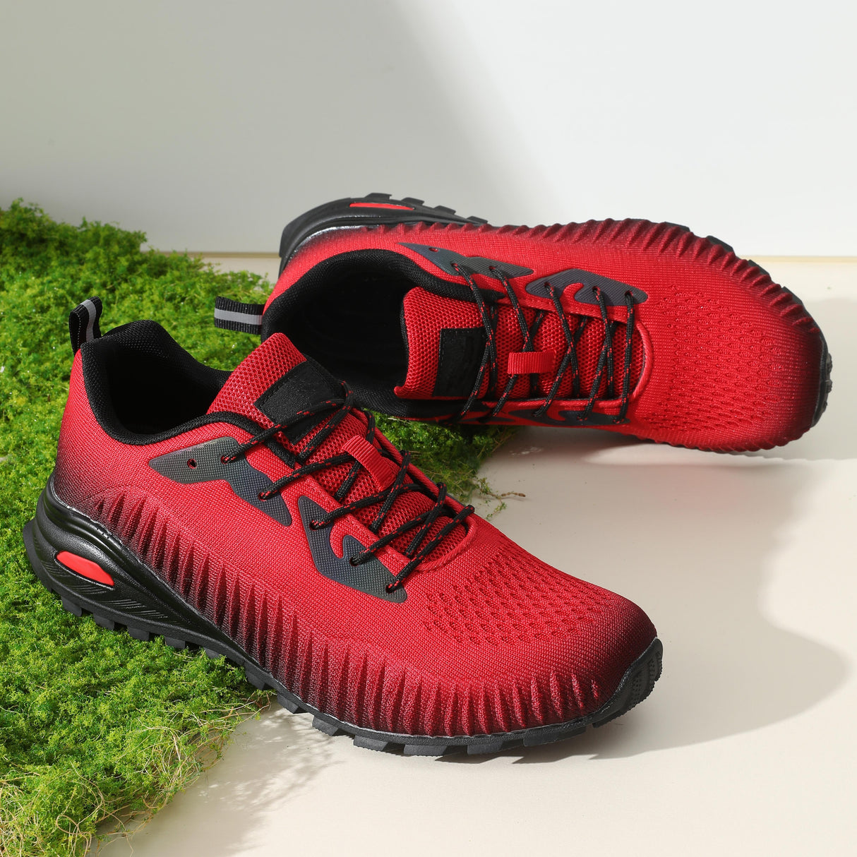 Kricely Men's Trail Running Shoes - Breathable Lightweight Hiking Sneakers with Advanced Traction Technology for Gym, Jogging & Outdoor Sports