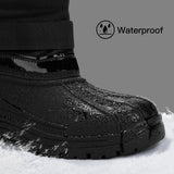 Kricely Men's Snow Boots Waterproof Non-Slip Outdoor Hiking Athletic Warm Fur Boot Comfortable Causual Cold-Weather Boots