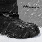 Kricely Men's Snow Boots Waterproof Non-Slip Outdoor Hiking Athletic Warm Fur Boot Comfortable Causual Cold-Weather Boots