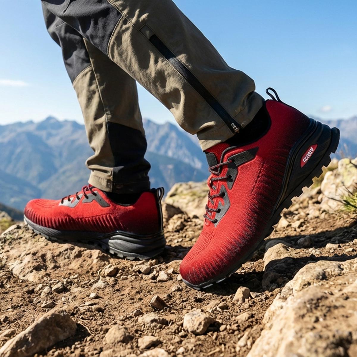 Kricely Men's Trail Running Shoes - Breathable Lightweight Hiking Sneakers with Advanced Traction Technology for Gym, Jogging & Outdoor Sports