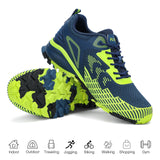 Kricely Men's Trail Running Shoes Non Slip Hiking Shoes Tennis Shoes Fashion Sneakers Workout Footwear