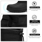 Kricely Men's Snow Boots Waterproof Non-Slip Outdoor Hiking Athletic Warm Fur Boot Comfortable Causual Cold-Weather Boots