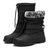 Kricely Men's Snow Boots Waterproof Non-Slip Outdoor Hiking Athletic Warm Fur Boot Comfortable Causual Cold-Weather Boots