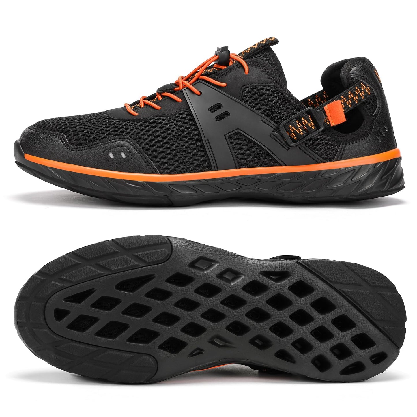 Kricely Water Shoes Men Quick Dry Aqua Shoes Swim Shoes for Men Non-Slip Beach Shoes Outdoor for Surfing