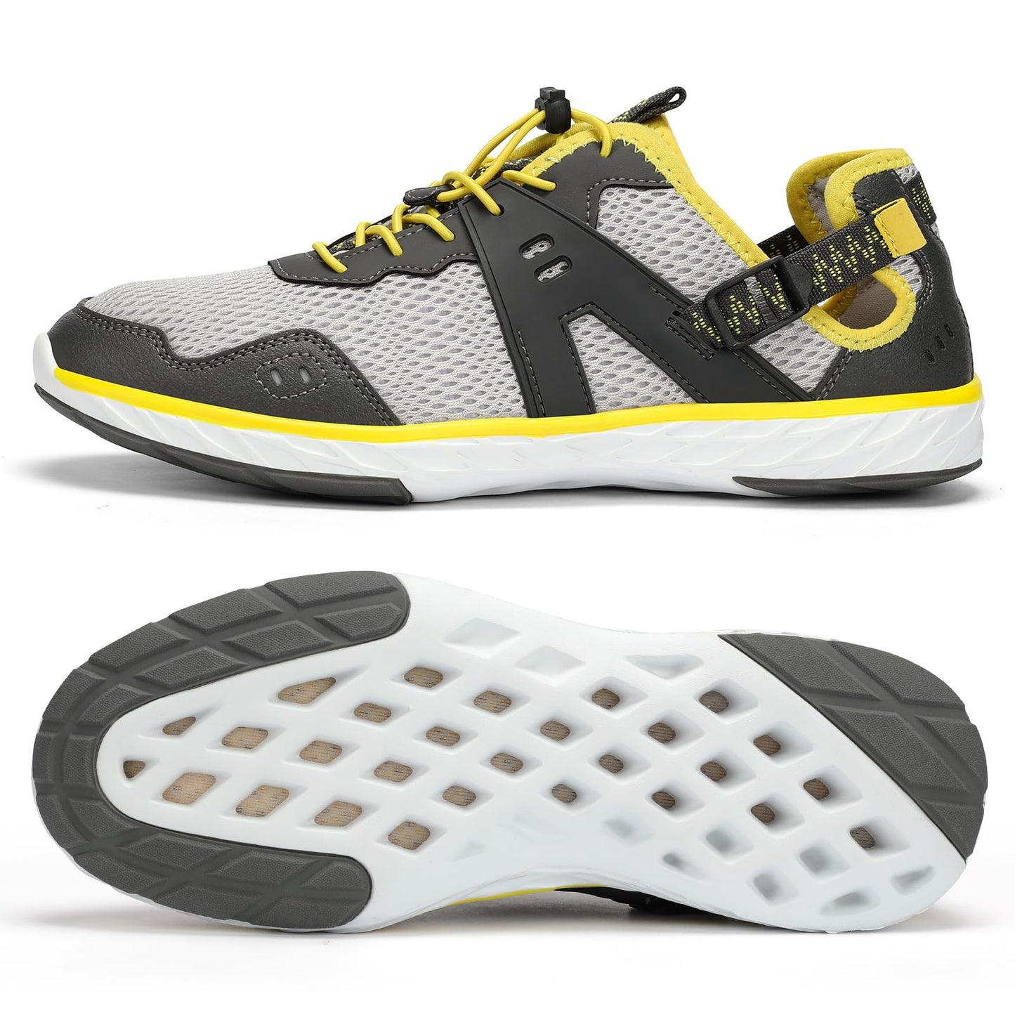 Kricely Water Shoes Men Quick Dry Aqua Shoes Swim Shoes for Men Non-Slip Beach Shoes Outdoor for Surfing