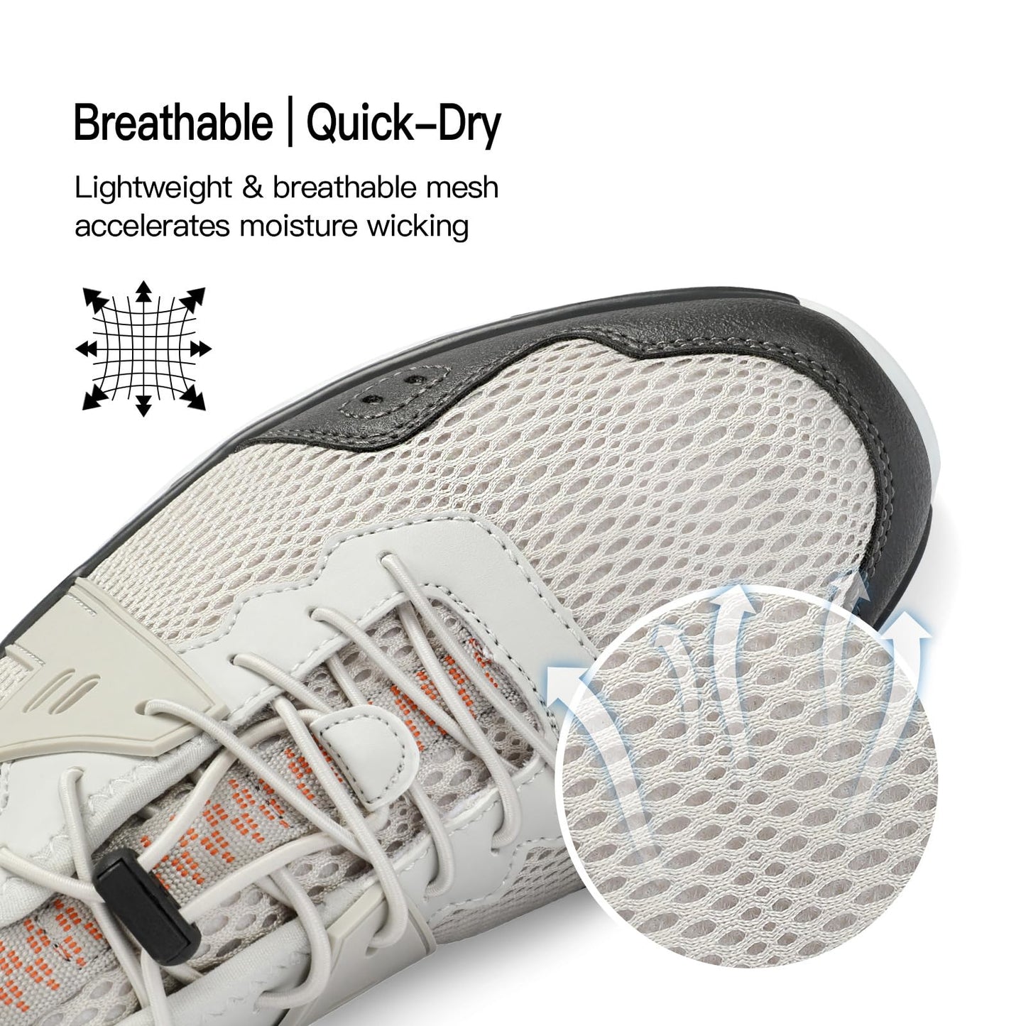 Kricely Water Shoes Men Quick Dry Aqua Shoes Swim Shoes for Men Non-Slip Beach Shoes Outdoor for Surfing