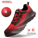 Kricely Men's Trail Running Shoes Breathable Lightweight Gym Shoes, Jogging and Outdoor Sports Hiking Sneakers  Wide Fit