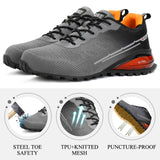 Steel Toe Shoes for Men Composite Work Shoes Comfortable Puncture Proof Lightweight Indestructible Sneakers