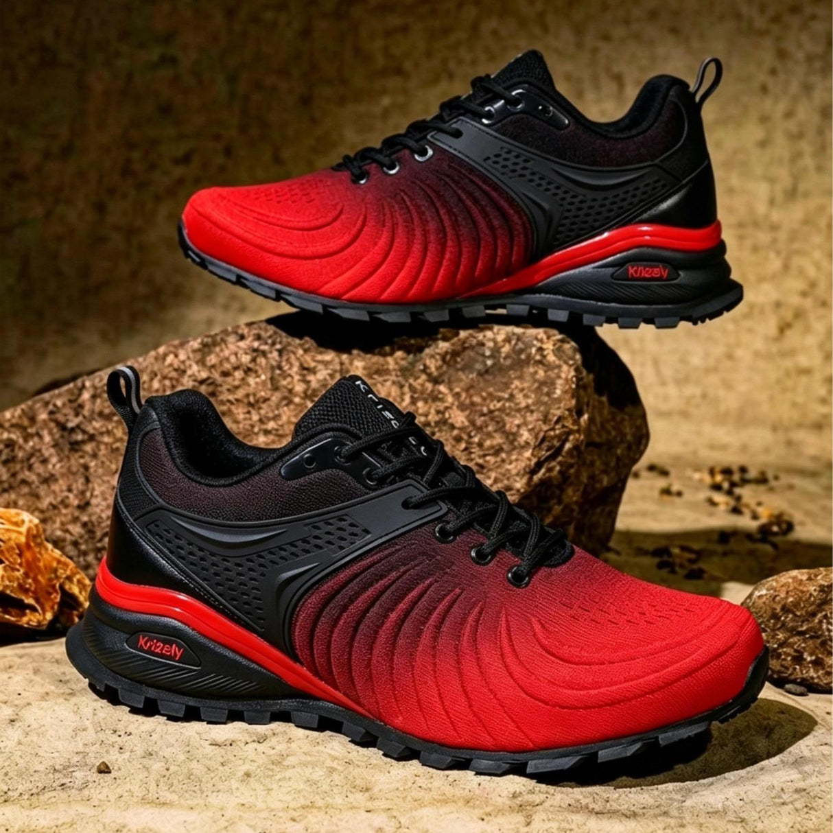 Kricely Mens Trail Running Shoes Breathable Lightweight - Standard Fit