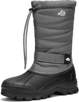 Kricely Men's Snow Boots Waterproof Non-Slip Outdoor Hiking Athletic Warm Fur Boot Comfortable Causual Cold-Weather Boots