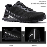 Kricely Men's Trail-Ready Hiking Shoes - Breathable Lightweight Sneakers with Shock Absorption for Gym Training, Mountain Running & Outdoor Adventures