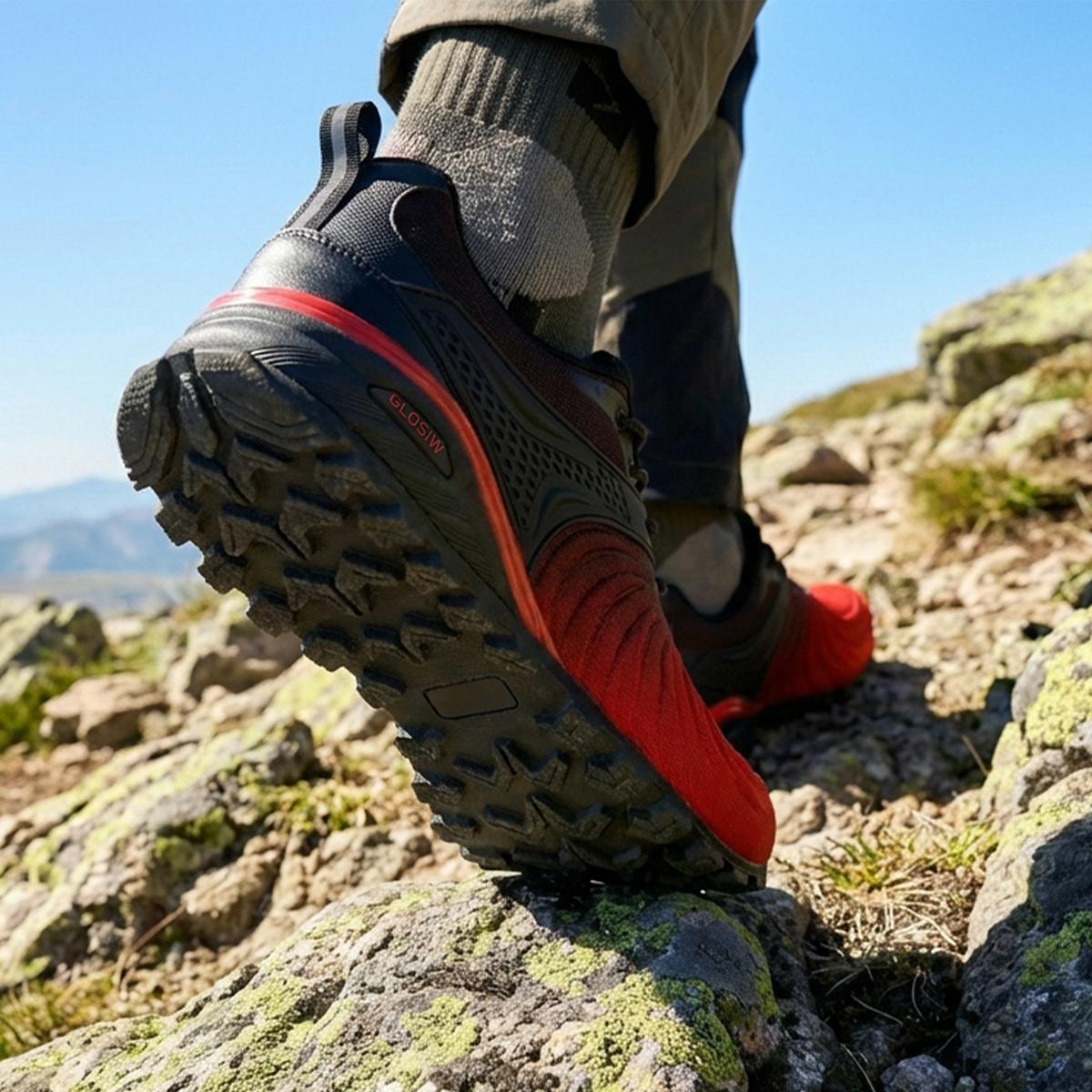 Kricely Mens Trail Running Shoes Breathable Lightweight - Standard Fit